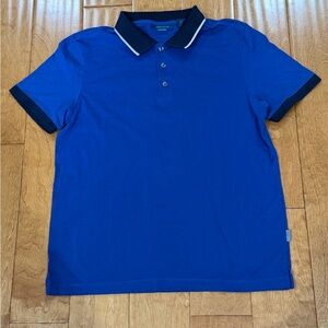 Perry Ellis Royal Blue Polo with Black Trim